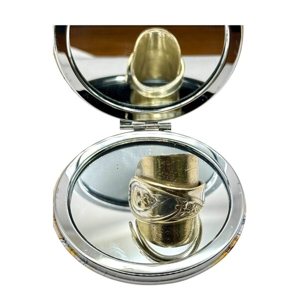 Antique Gerber Baby Winthrop Silver Plated Spoon Artisan Ring Size 9.5 - Picture 9 of 13